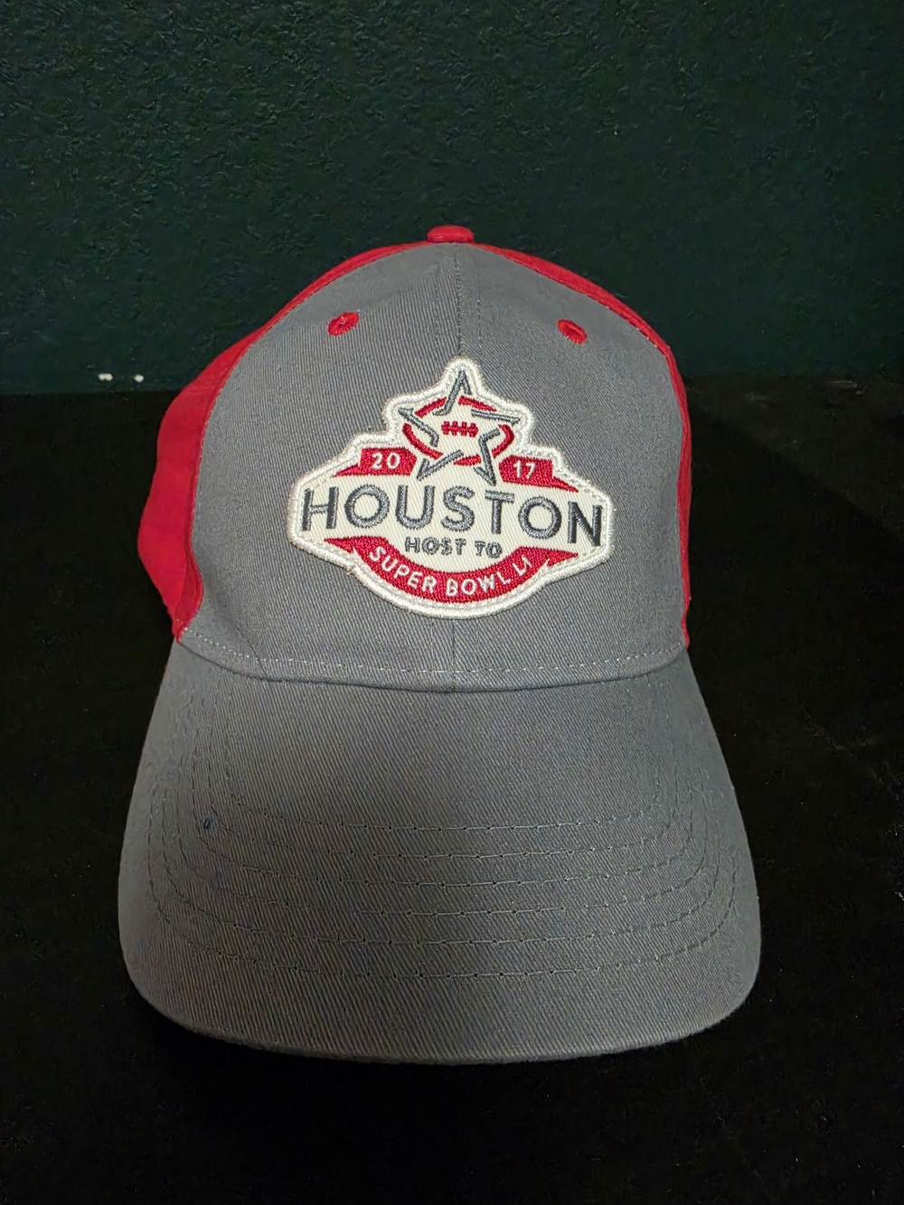 Houston Super Bowl LI 2017 Gray & Red Baseball Cap